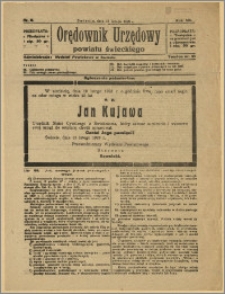 Orędownik Urzędowy Powiatu Świeckiego, 1928, Nr 8