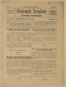Orędownik Urzędowy Powiatu Świeckiego, 1928, Nr 12