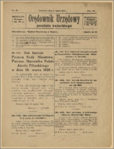Orędownik Urzędowy Powiatu Świeckiego, 1928, Nr 15