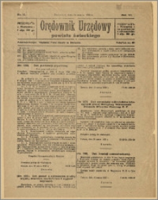 Orędownik Urzędowy Powiatu Świeckiego, 1928, Nr 16