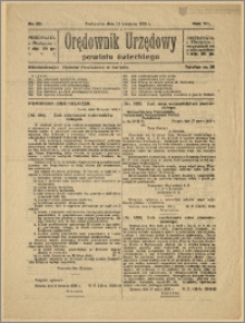 Orędownik Urzędowy Powiatu Świeckiego, 1928, Nr 20