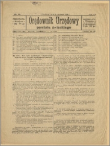 Orędownik Urzędowy Powiatu Świeckiego, 1928, Nr 33