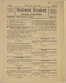 Orędownik Urzędowy Powiatu Świeckiego, 1928, Nr 36