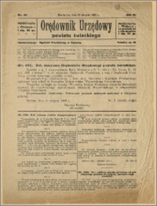 Orędownik Urzędowy Powiatu Świeckiego, 1928, Nr 43