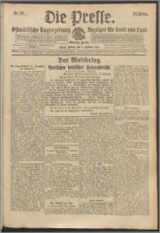 Die Presse 1916, Jg. 34, Nr. 29 Zweites Blatt