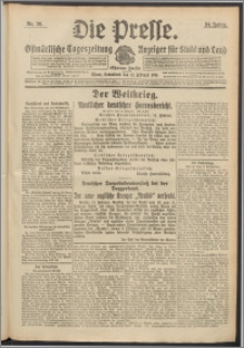Die Presse 1916, Jg. 34, Nr. 36 Zweites Blatt
