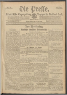 Die Presse 1916, Jg. 34, Nr. 81 Zweites Blatt