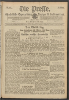 Die Presse 1916, Jg. 34, Nr. 87 Zweites Blatt