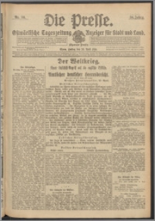 Die Presse 1916, Jg. 34, Nr. 99 Zweites Blatt, Drittes Blatt