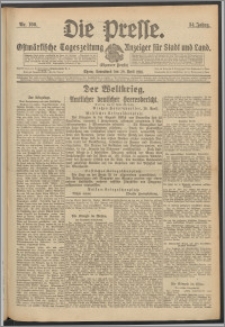 Die Presse 1916, Jg. 34, Nr. 100 Zweites Blatt