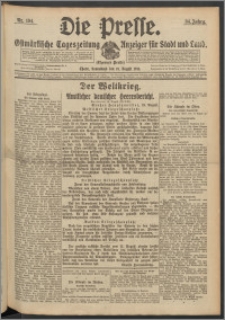 Die Presse 1916, Jg. 34, Nr. 194 Zweites Blatt