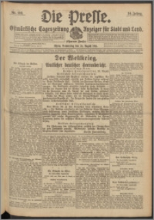 Die Presse 1916, Jg. 34, Nr. 198 Zweites Blatt