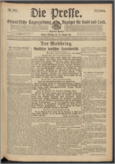 Die Presse 1916, Jg. 34, Nr. 202 Zweites Blatt