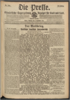 Die Presse 1916, Jg. 34, Nr. 208 Zweites Blatt