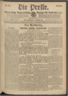 Die Presse 1916, Jg. 34, Nr. 209 Zweites Blatt