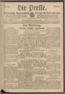 Die Presse 1916, Jg. 34, Nr. 228 Zweites Blatt