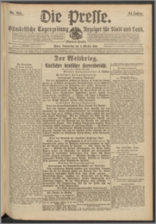 Die Presse 1916, Jg. 34, Nr. 234 Zweites Blatt