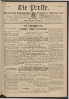Die Presse 1916, Jg. 34, Nr. 261 Zweites Blatt