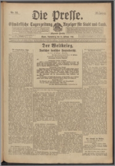 Die Presse 1918, Jg. 36, Nr. 38 Zweites Blatt