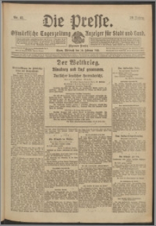 Die Presse 1918, Jg. 36, Nr. 43 Zweites Blatt