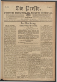 Die Presse 1918, Jg. 36, Nr. 92 Zweites Blatt