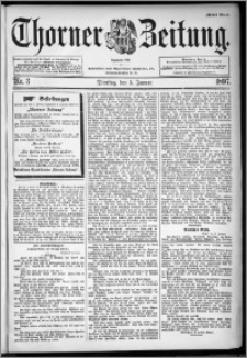 Thorner Zeitung 1897, Nr. 3 Erstes Blatt
