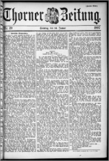 Thorner Zeitung 1897, Nr. 20 Zweites Blatt
