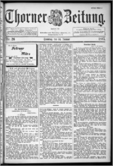 Thorner Zeitung 1897, Nr. 26 Erstes Blatt