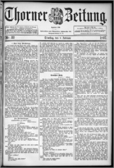 Thorner Zeitung 1897, Nr. 33
