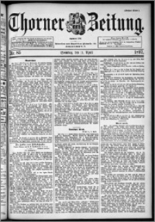 Thorner Zeitung 1897, Nr. 85 Erstes Blatt
