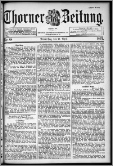 Thorner Zeitung 1897, Nr. 88 Erstes Blatt