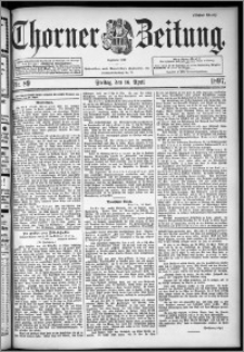 Thorner Zeitung 1897, Nr. 89 Erstes Blatt