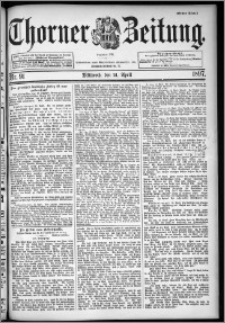Thorner Zeitung 1897, Nr. 91 Erstes Blatt