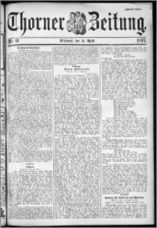 Thorner Zeitung 1897, Nr. 91 Zweites Blatt