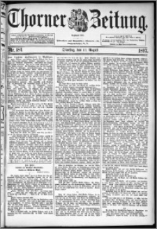 Thorner Zeitung 1897, Nr. 184