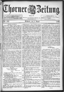 Thorner Zeitung 1897, Nr. 185 + Extra-Beilage