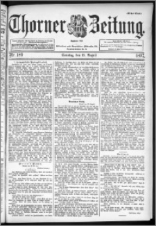 Thorner Zeitung 1897, Nr. 189 Erstes Blatt