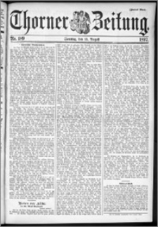 Thorner Zeitung 1897, Nr. 189 Zweites Blatt