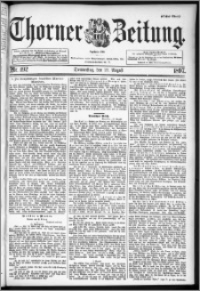 Thorner Zeitung 1897, Nr. 192 Erstes Blatt