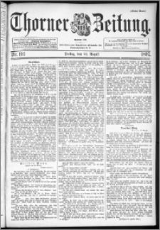 Thorner Zeitung 1897, Nr. 193 Erstes Blatt