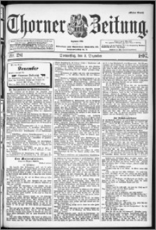 Thorner Zeitung 1897, Nr. 281 Erstes Blatt