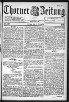 Thorner Zeitung 1897, Nr. 294 Erstes Blatt
