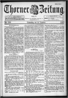 Thorner Zeitung 1897, Nr. 299 Erstes Blatt