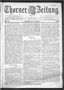 Thorner Zeitung 1898, Nr. 10 Erstes Blatt