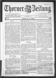 Thorner Zeitung 1898, Nr. 13 Erstes Blatt