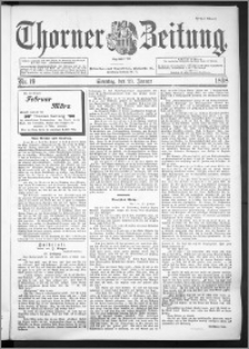 Thorner Zeitung 1898, Nr. 19 Erstes Blatt
