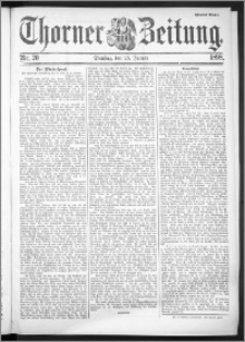Thorner Zeitung 1898, Nr. 20 Zweites Blatt