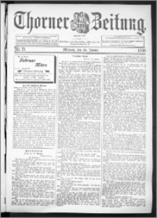 Thorner Zeitung 1898, Nr. 21