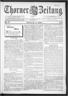 Thorner Zeitung 1898, Nr. 25 Erstes Blatt