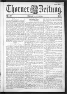 Thorner Zeitung 1898, Nr. 39 Zweites Blatt